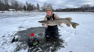 First Ice Fishing Minnesota 2024 [upl. by Leinahtan]