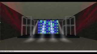 Studio DMX 3D viewer RGBW LED effects [upl. by Irmine912]