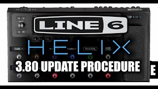 Line 6 Helix 380 Update Procudure [upl. by Filbert]