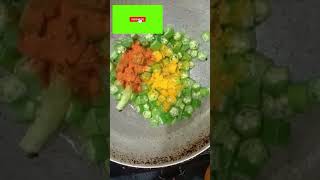 Bhindi ki sabji lady finger recipeMadhuskitchen YouTubeShorts Shortsbeta [upl. by Elleiram]