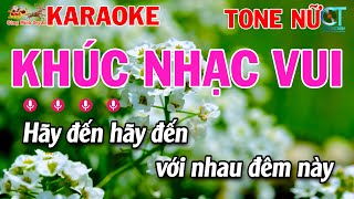 Karaoke Khúc Nhạc Vui Tone Nữ  Dm  Nhạc Sống  Công Minh Organ [upl. by Salamone]