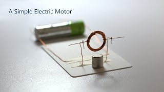 HOW TO BUILD A SIMPLE ELECTRIC MOTOR [upl. by Galliett]