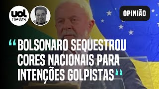 Lula quer libertar verde e amarelo de sequestro pela extrema direita no 7 de setembro  Sakamoto [upl. by Ashlin820]