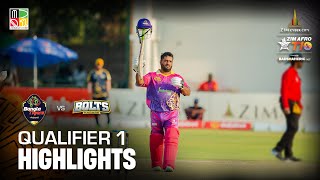 Qualifier 1 Highlights I Day 8 I Harare Bolts vs Joburg Bangla Tigers  Zim Afro T10 Season 2 [upl. by Orsino]