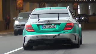 Modified Mercedes C63 AMG  Brutal Acceleration Sounds [upl. by Nohsyar]