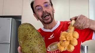 My Foreign husband try eating Exotic Stinky Fruit Cempedak 🤭 MALAYSIA jackfruits cempedak [upl. by Gnilrad]