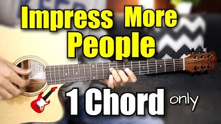 Impress More People With This TRICK 🔥  1 CHORD  SHAPE ONLYAny one can play guitarUnlimited songs [upl. by Fawnia626]