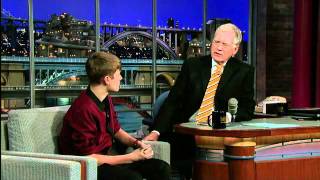 Justin Bieber On Late Show With David Letterman Preview  Paternity Test [upl. by Jahdai633]