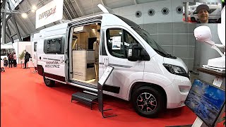 Rapido Van V55 RV Camper Van V 55 all new model Peugeot Boxer walkaround and interior K1175 [upl. by Gaillard]