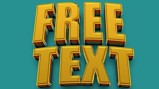 How To Edit Any Free PSD Text Effect Inside Photoshop 2023 for free [upl. by Mehs]