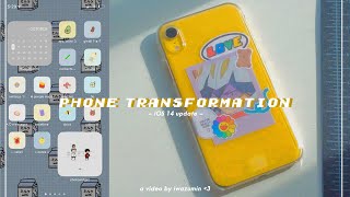 phone transformation ft iOS 14 update — weeb edition 🌱☁️ [upl. by Aelam]