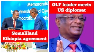 Ethiopia Somaliland Agreement Draft  OLF leader meets US diplomat [upl. by Freud]