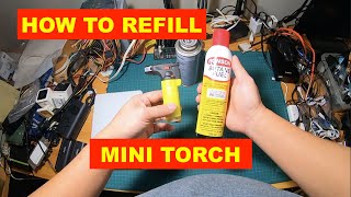 HOW TO REFILL MINI TORCH 🔥 LIGHTER 🔥 EAGLE TORCH  REFILL LIGHTER FLUID [upl. by Layney]