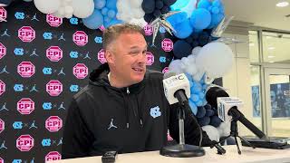 UNC Football DC Geoff Collins JMU Week Press Conference [upl. by Schilling]