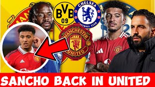 EXCITED❤️‍🩹SANCHO BACK HOME IN UNITED✅AMORIM NEED SANCHOCHELSEAMARSEILLE DEAL FAILEDMUFC [upl. by Ainavi]