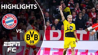 Bayern Munich vs Borussia Dortmund  Bundesliga Highlights  ESPN FC [upl. by Cerelia]