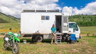 DIY Box Truck Tiny Home Conversion  Simple Living on the Road [upl. by Redmond]