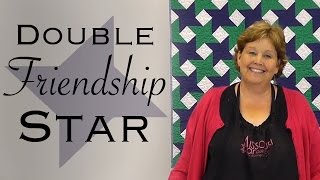 The Double Friendship Star Easy Quilting with Jelly Rolls [upl. by Eizus]