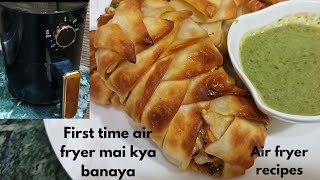 Paneer Pockets In Air Fryer Easy Air fryer Recipe airfryer airfryerrecipes [upl. by Kape]