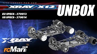 Xray X12 2021 USEU Specs 112 2WD Pan Car Kit EP Unbox [upl. by Yarled]