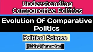 COMPARATIVE POLITICS  EVOLUTION Of COMPARATIVE POLITICS [upl. by Leind]