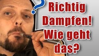 EZigarette richtig rauchen EinsteigerVideo [upl. by Shoifet]