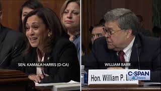 Complete exchange between Sen Kamala Harris and Attorney General William Barr CSPAN [upl. by Oiramal]