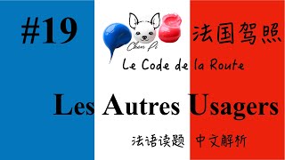 十大分类：其他行驶者1 les autres usagers 礼让行人 已深深的记在脑海里。法国驾照 中文解题 2021 [upl. by Michel588]