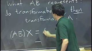 Lec 3 Matrices inverse matrices  MIT 1802 Multivariable Calculus Fall 2007 [upl. by Negris]