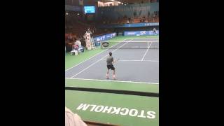 Adrian Mannarino funny racket throw [upl. by Roselle]