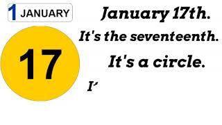 JanuaryCalendar Numbers Shapes and Colours EYE Online copy [upl. by Cherlyn]