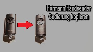 Hörmann Handsender kopieren Anleitung  Hörmann Handsender für Garagentor Antrieb kopieren [upl. by Irrol]