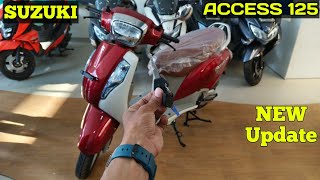 Suzuki Access 125 New Model 2024 Red and White colors Detail Review  On Road Price  Big Update [upl. by Jenne797]