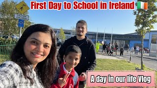 First day to School in Ireland A day in my life Kannada Vlog ireland dublin viralvideo [upl. by Wengert]