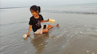 Sunday Vibes l Pihus Masti Time l pihu l beach l sea l [upl. by Sirromal]