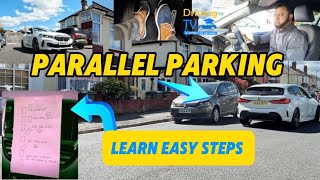 REVERSE PARALLEL PARKING WITH EASY STEPS  Learn To Park With Simple Easy Steps [upl. by Alrahc477]