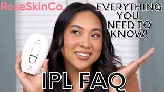 RoseSkinCo LUMI IPL LASER HAIR REMOVAL FAQ  ALL YOUR QS ANSWERED [upl. by Warring]