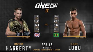 Jonathan HAGGERTY vs Felipe LOBO Full FIGHT [upl. by Linskey806]