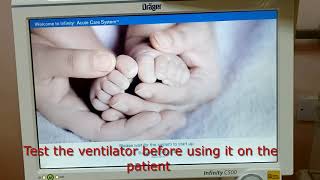 VENTILATOR DRAGER BABYLOG VN500 [upl. by Danita823]