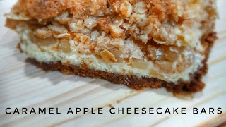 Caramel Cheesecake Bars by Chef AP [upl. by Naasah547]