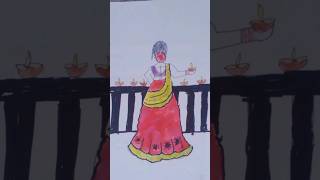 happy diwali special drawing aai hai Diwali short Indu art Diwali special trending ₹ yt short [upl. by Lau]