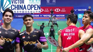 FikriMarthin INA VS GohIzzuddin MAS  Semifinal Badminton China Open 2024 [upl. by Airrat]