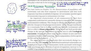 Ecological succession Class 12th NCERT chapter 14  NCERT line by line explanation [upl. by Uhp]