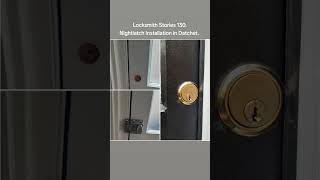 Locksmith Stories 130  Nightlatch installation in Datchet EPRLocksmith eprlocksmith doorlock [upl. by Helms887]