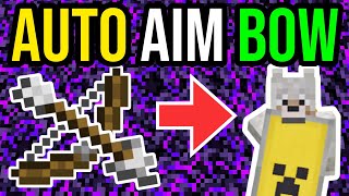 How To Make AUTO AIM BOW  Minecraft Bedrock NO MODS [upl. by Penny870]