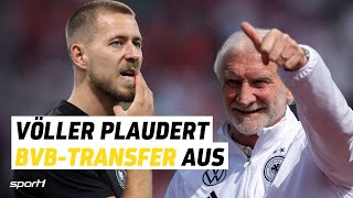 Völlig kurios Hier plaudert Rudi Völler den BVBTransfer aus 😅 [upl. by Aicile738]