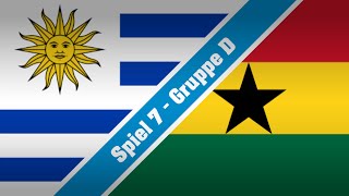 WeltPokal2015  Spiel 7  Gruppe D  Uruguay  Ghana  1 Halbzeit [upl. by Alletsyrc]