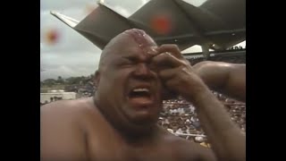 WWC Carlos Colón vs Abdullah The Butcher  Vengeance Match 1986 [upl. by Ynohtnaed]