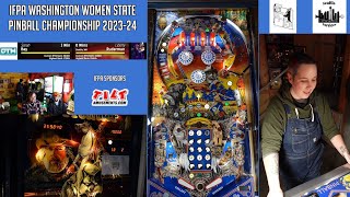 2024 01 21 IFPA Washington State Women Pinball Championship finals [upl. by Ellerol]