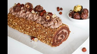 Bûche roulée au Nutella [upl. by Grazia]